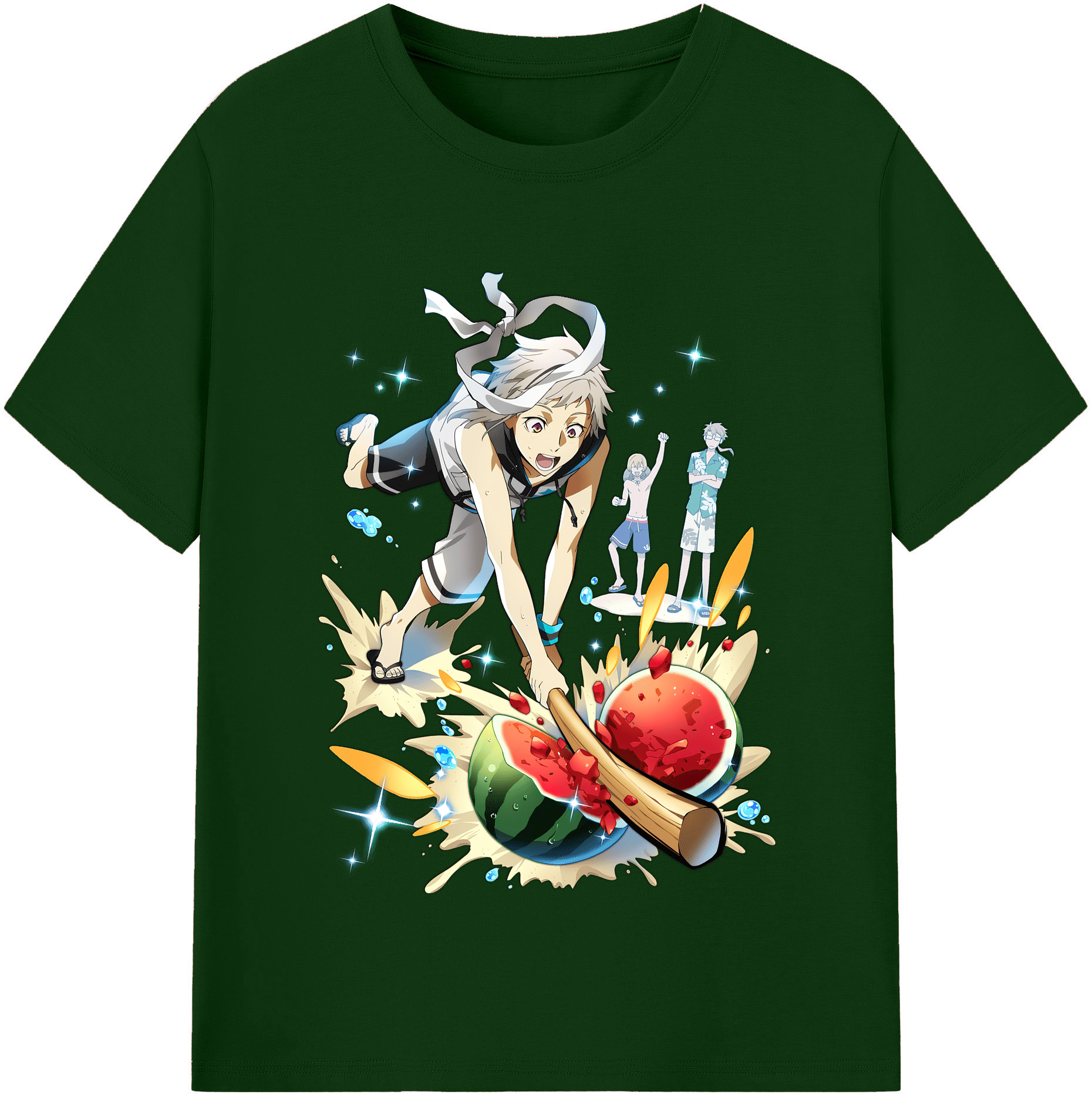 （画像用） 文豪ストレイドッグス Bungo Stray Dogs 綿100％半袖Tシャツ（フロントプリント）